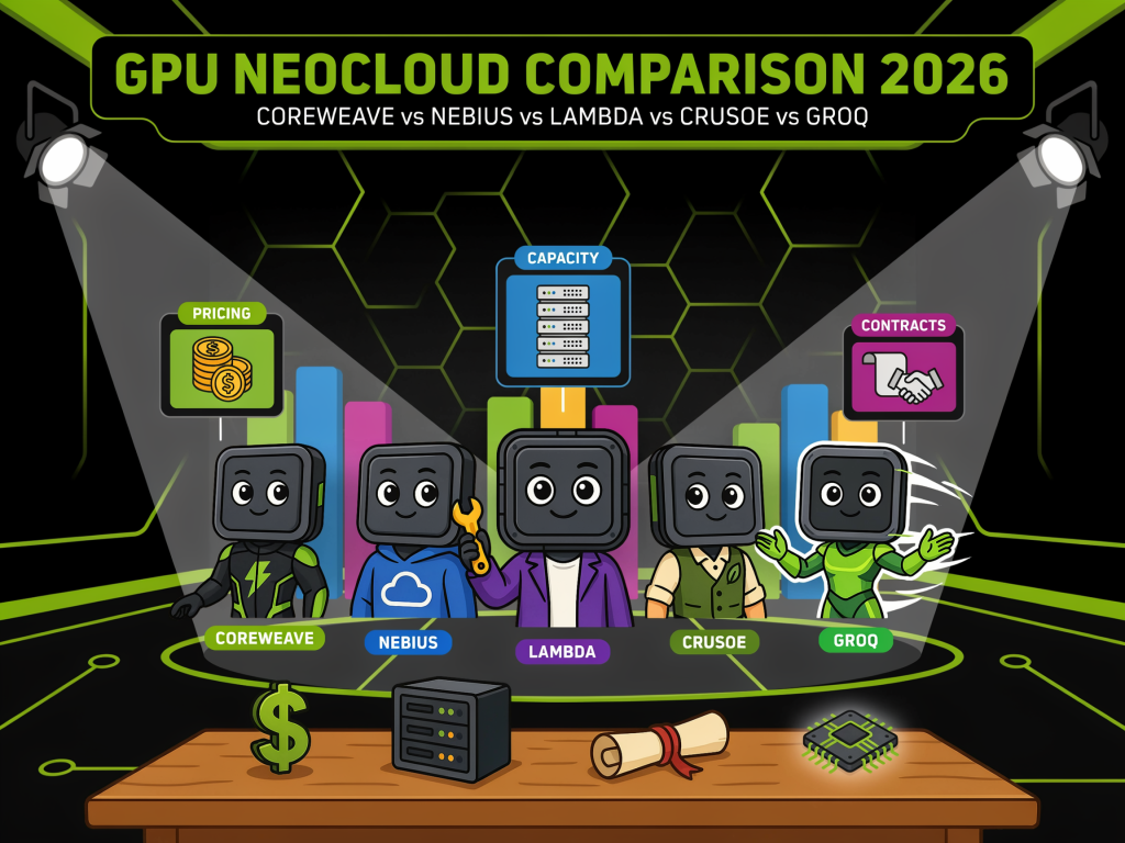 Best GPU Neoclouds 2026: CoreWeave, Nebius, Lambda, Crusoe, and Groq Ranked by Published Pricing and Contracted Power Best GPU Neoclouds 2026: CoreWeave, Nebius, Lambda, Crusoe, and Groq Ranked by Published Pricing and Contracted Power